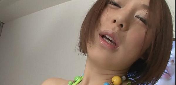  Rina Yuuki got her plump kitty fingered and vibrated - More at Pissjp.com